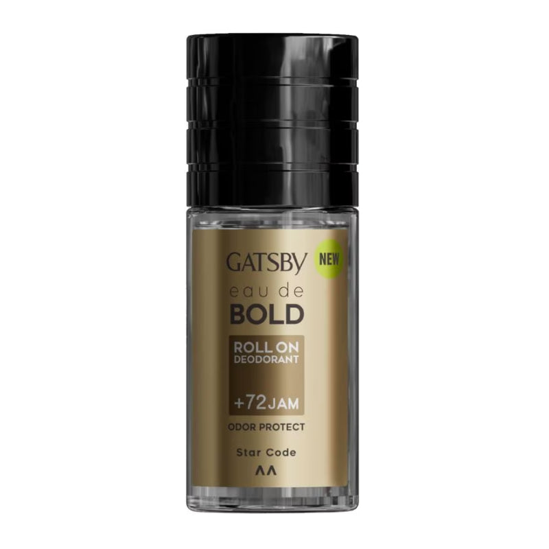 Gatsby Eau de Bold Roll-On Deodorant 50ml - 72H Odor Protection Star Code