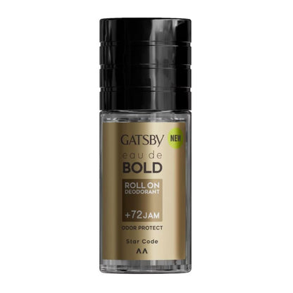 Gatsby Eau de Bold Roll-On Deodorant 50ml - 72H Odor Protection Star Code