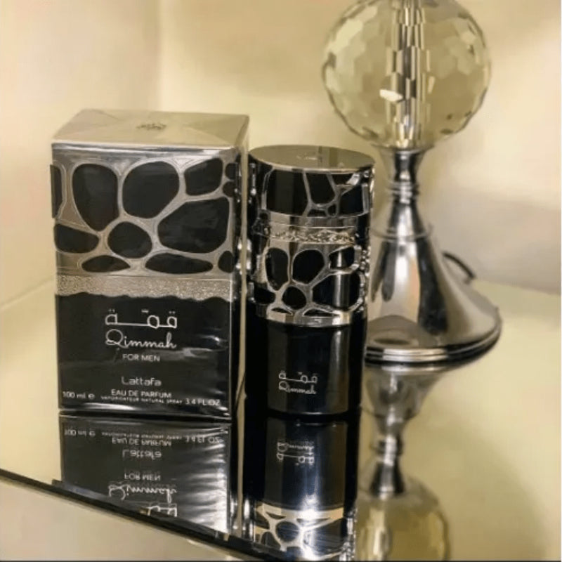 Lattafa Qimmah Eau de Parfum 100ml - Long Lasting Original Bold Woody Masculine Fragrance for Men