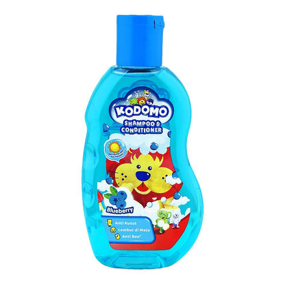 Kodomo Blueberry Antibacterial Shampoo & Conditioner For Kids 200ml