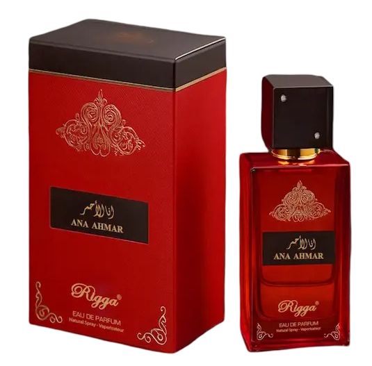 Rigga Ana Ahmar “I Am Red” Eau De Parfum 100ml – Long Lasting Warm Spicy Sweet Woody Fragrance Perfume for Men Strong Masculi