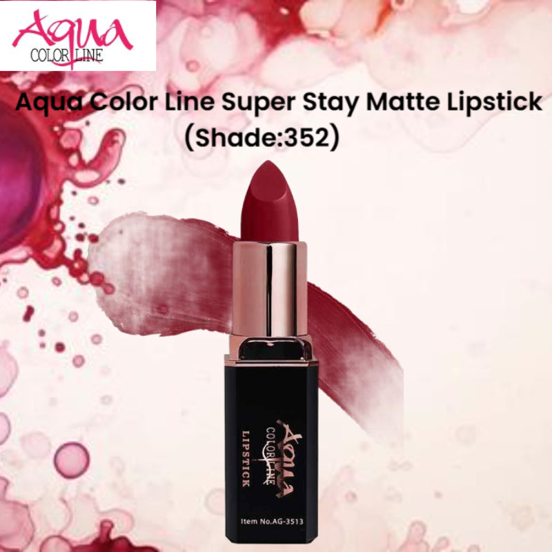 Aqua Color Line Super Stay Matte Lipstick (Shade:352)