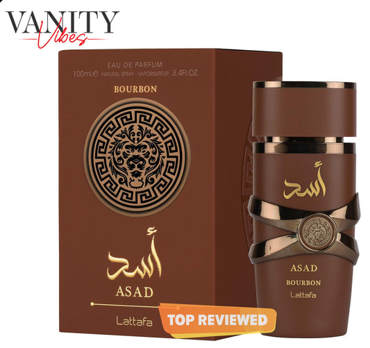 Lattafa Asad Bourbon Eau De Parfum 100ml for Unisex | Original Long Lasting Perfume