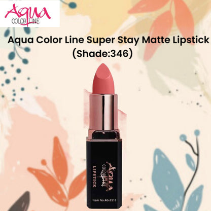 Aqua Color Line Super Stay Matte Lipstick (Shade:346)