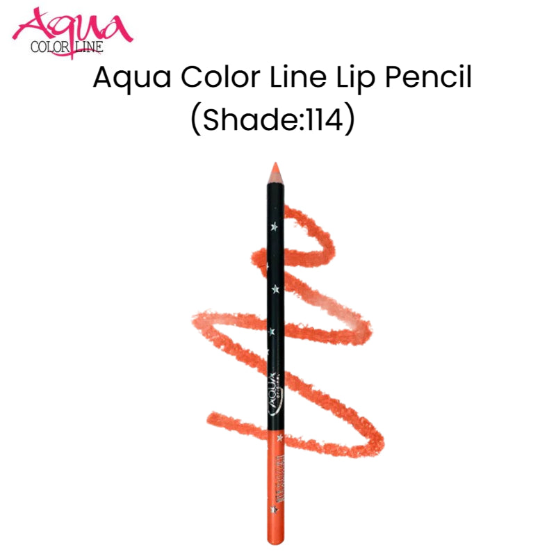Aqua Color Line Lip Pencil (Shade:114)