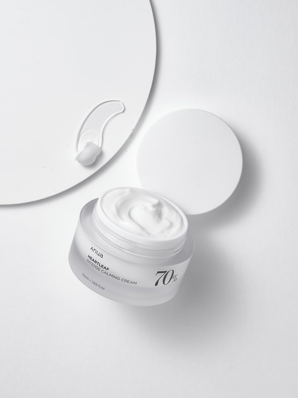 Anua Heartleaf 70% Intense Calming Cream 50 ml Soothes & Strengthens Sensitive Skin (K Beauty)