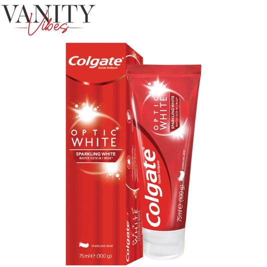 Colgate Optic White Sparkling White Toothpaste 75ml / 100g Brightening & Deep Clean Formula