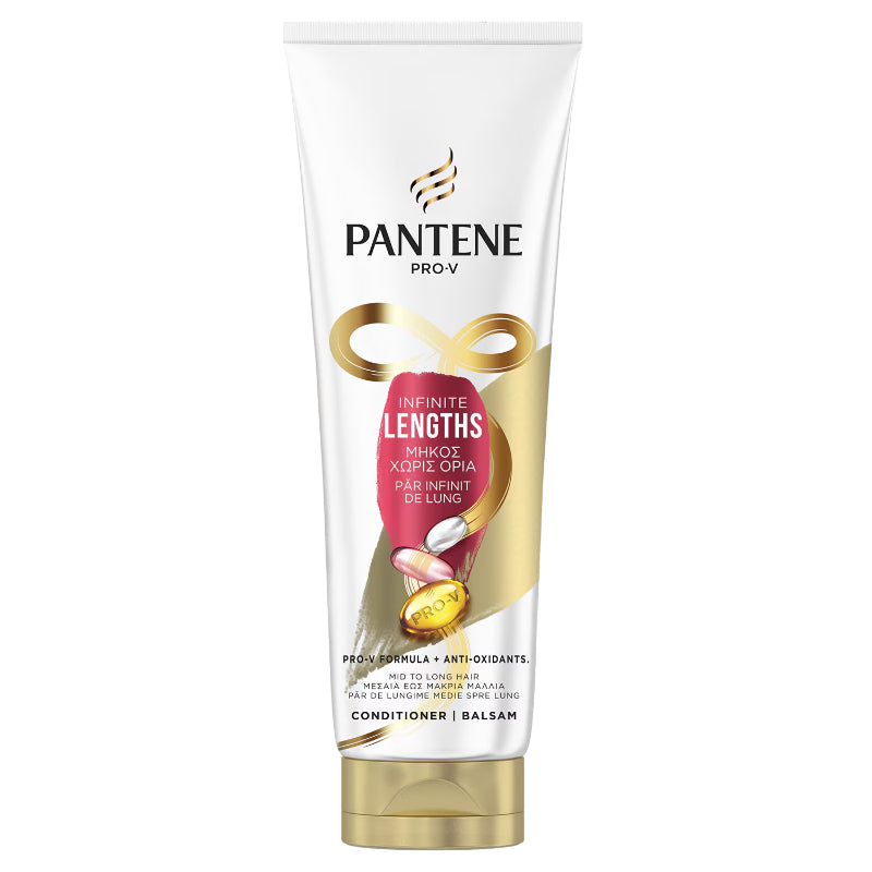 Pantene Pro-V Infinite Lengths Conditioner with Pro-V Formula & Antioxidants 220 ml Strengthening & Length-Enhancing Hair Car