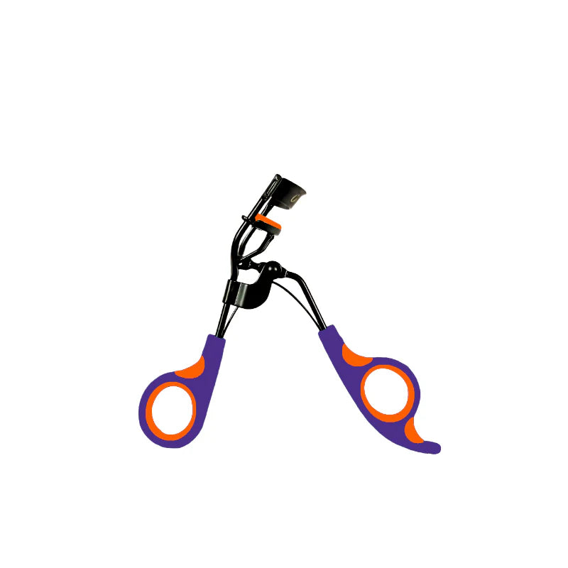Glamorous Face Pro Lash Curler With Silicone Rubber (Purple&Orange)