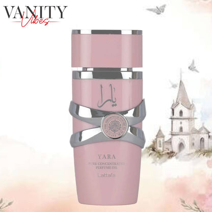 Lattafa Yara Concentrated Perfume Oil 20ml - Long Lasting Original Sweet Floral Fragrance for Women