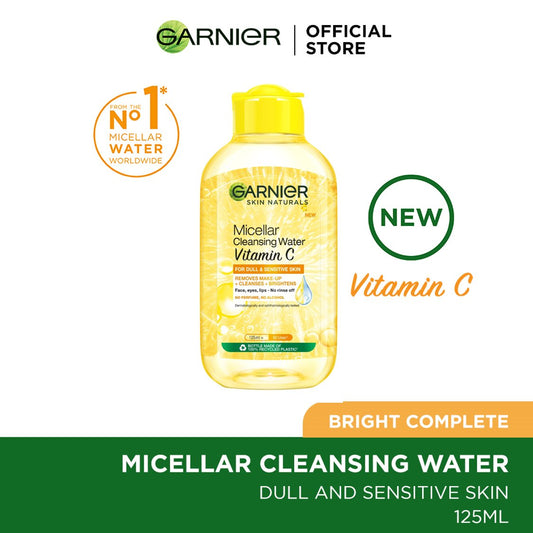 Garnier Micellar Cleansing Water Vitamin C For Dull & Sensitive Skin 125ml