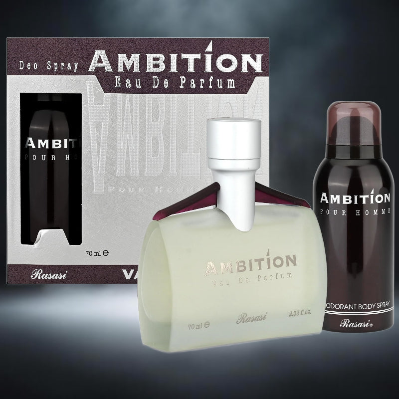 AMBITION EDP MEN 70ml + AMBITION DEO 150ml by RASASI for Men