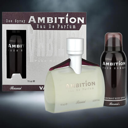 AMBITION EDP MEN 70ml + AMBITION DEO 150ml by RASASI for Men