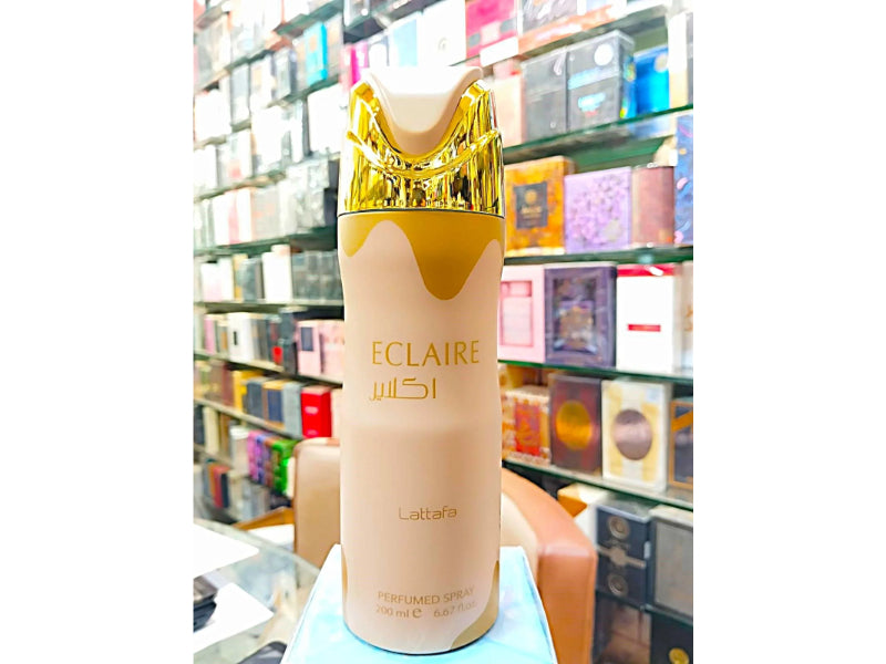 Lattafa Eclaire Eau de Parfum Body Spray 200 ml Long-Lasting Freshness & Sweet Gourmand Fragrance