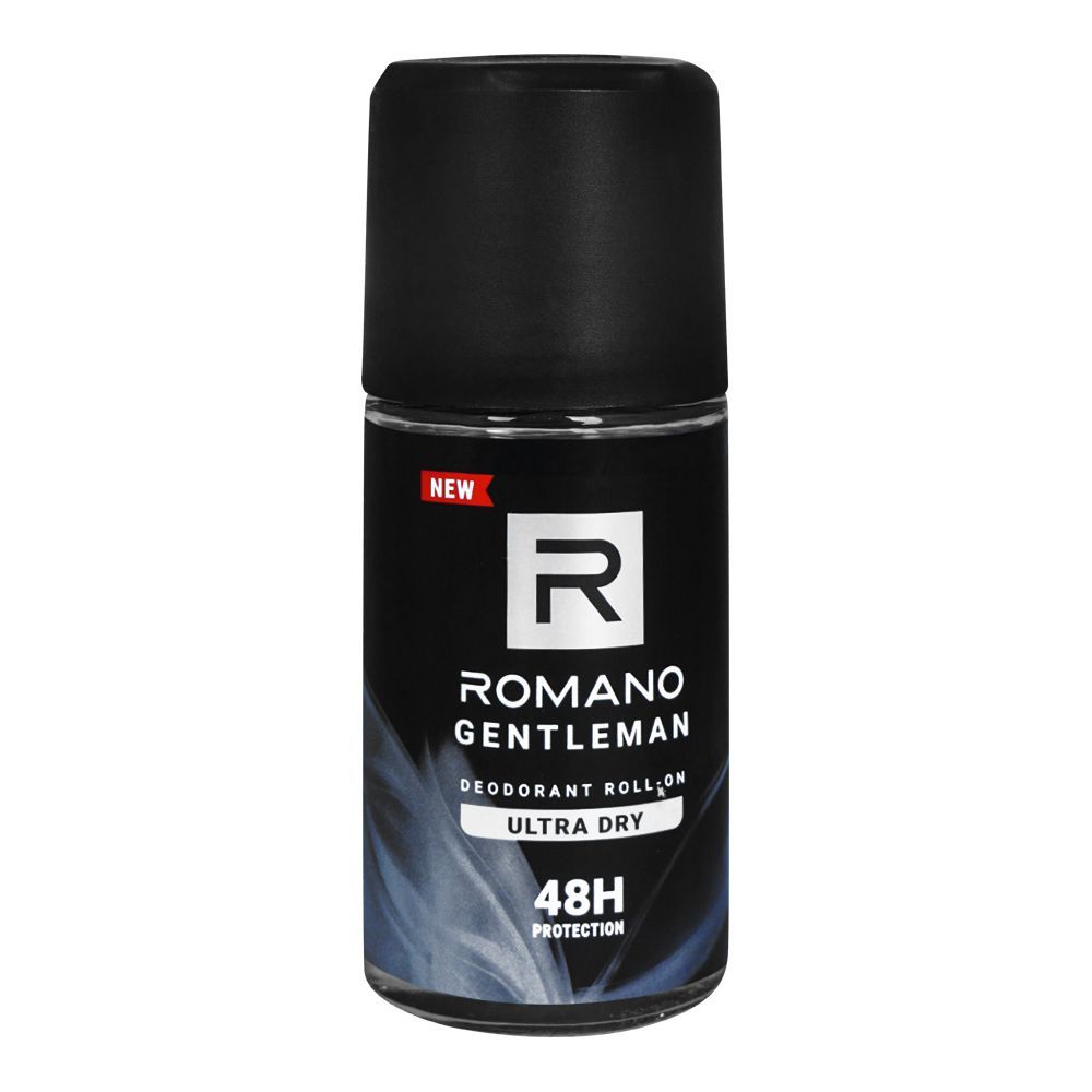 Romano Gentlemen Deodorant Roll-On 50ml – Long Lasting Anti Perspirant for Men with Sweat Control, Fresh Masculine Fragrance 
