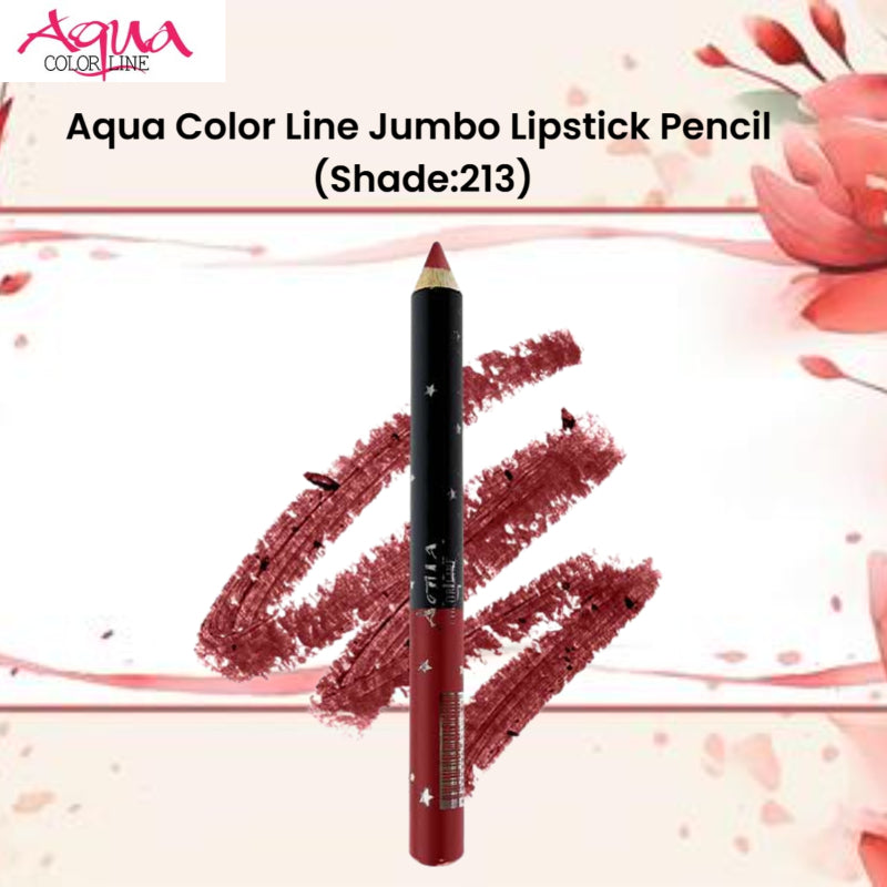 Aqua Color Line Jumbo Lipstick Pencil (Shade:213)