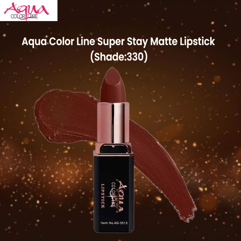 Aqua Color Line Super Stay Matte Lipstick (Shade:330)