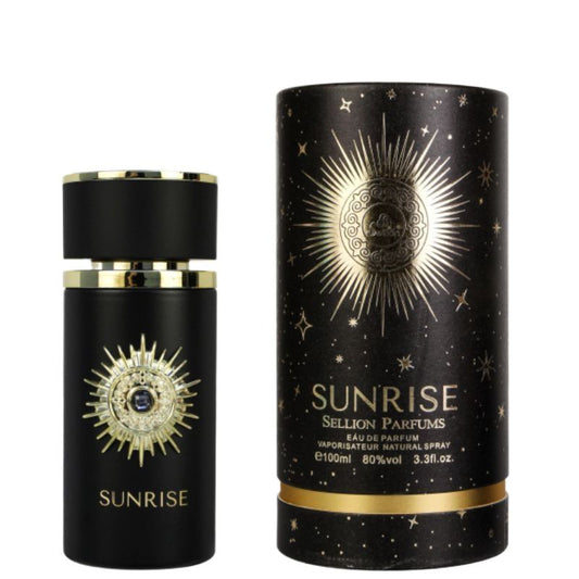 Sunrise Black by Sellion Parfums Eau de Parfum 100ml - Long Lasting Deep Woody Spicy Oriental Fragrance Perfume for Men & Wom