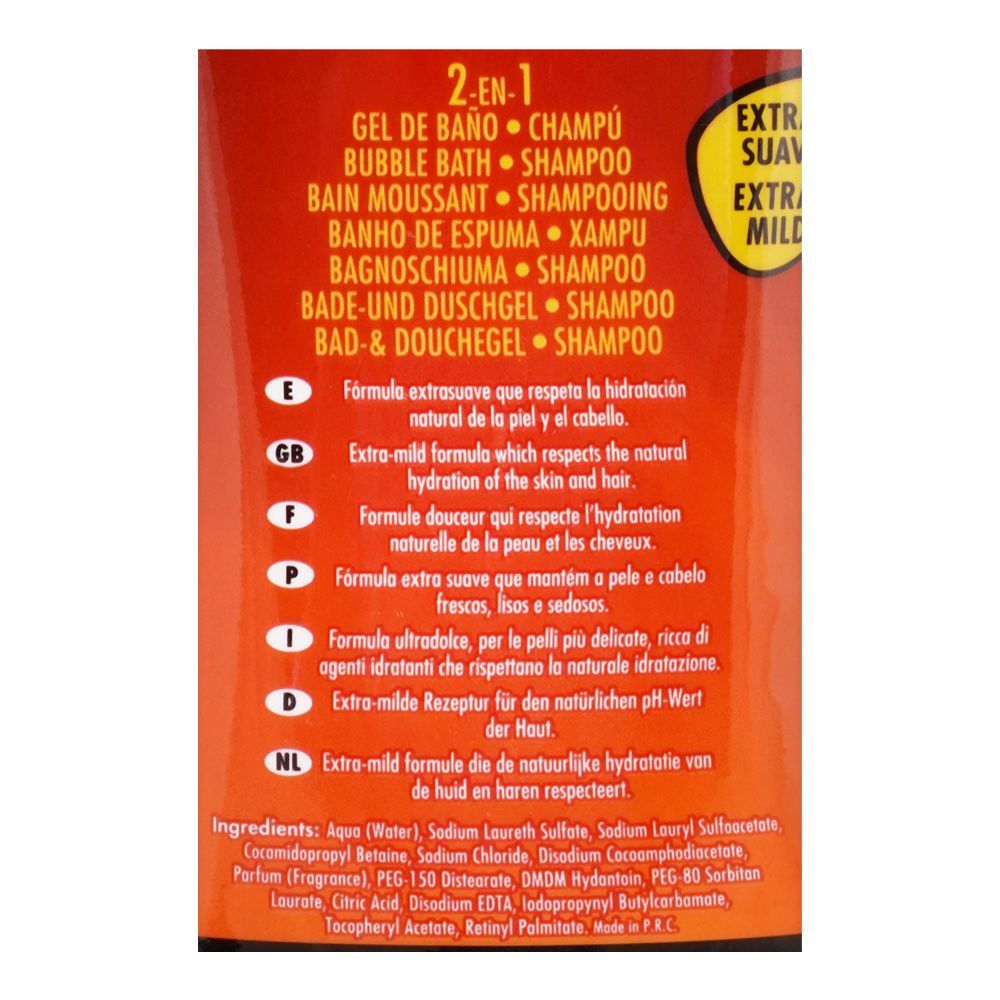 Lorenay Disney Incredibles 2-in-1 Bubble Bath & Shampoo 475ml - Gentle Kids Hair & Body Wash for Soft Cleansing, Tear-Free Fo