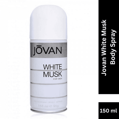 Jovan White Musk for Men Body Spray 150ml Masculine Fresh & Musk Fragrance