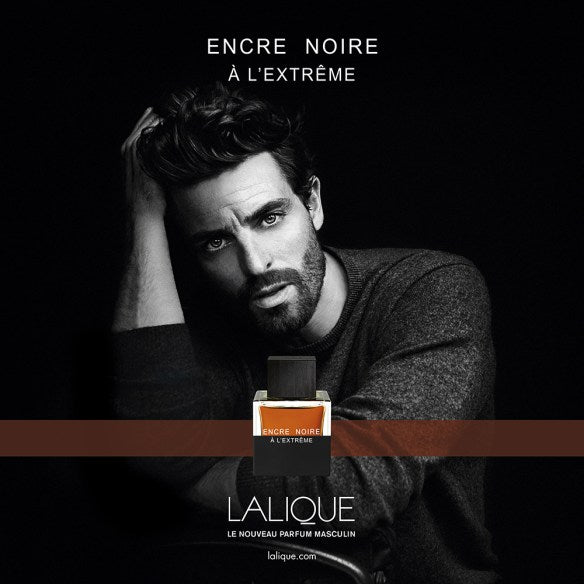 Lalique Encre Noire À L’Extrême Eau de Parfum 100ml Intense Woody Aromatic Fragrance for Men