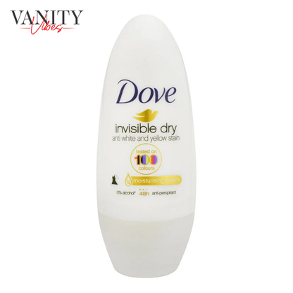 Dove Invisible Dry Antiperspirant Deodorant Stick 40ml - 48-Hour Sweat & Odour Protection, No White Marks