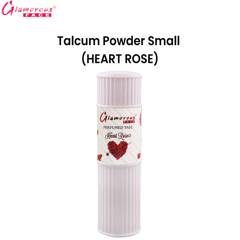 Glamorous Face Talcum Powder Small (Heart Rose)