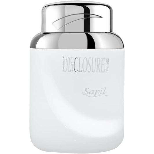 Sapil Disclosure White Eau de Toilette for Men 100ml - Long Lasting Fresh Citrus Woody Fragrance Perfume with All Day Confide