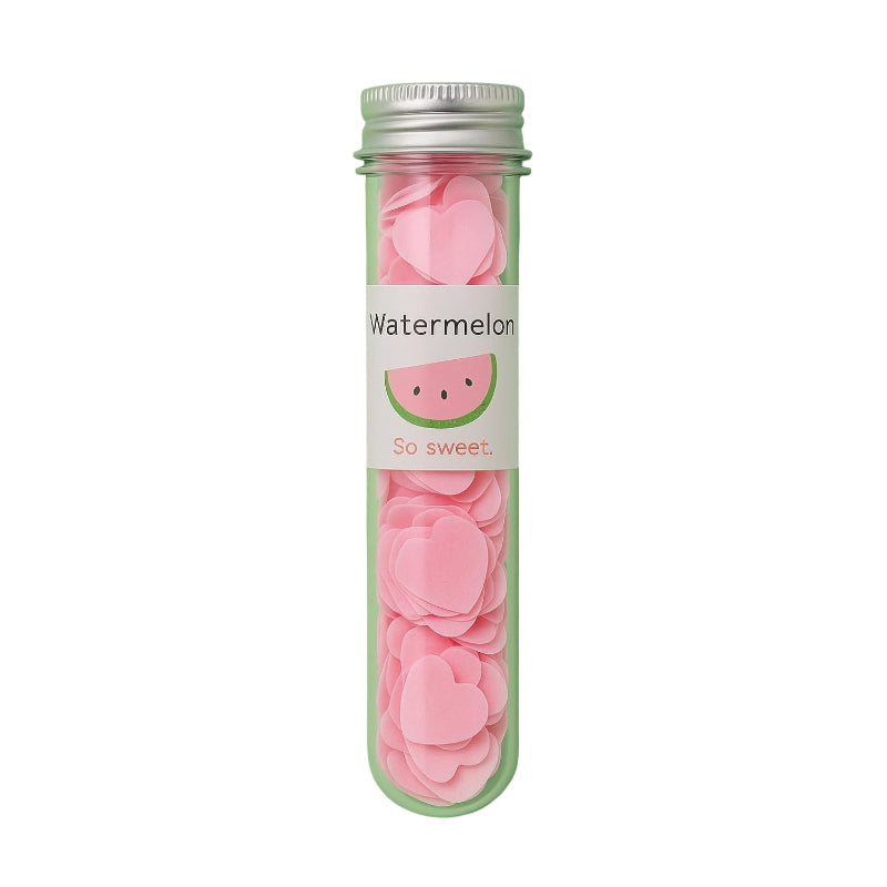 Wink Colorful Paper Craft Fruits Series Watermelon Flavour Travel Soap Strips in Test Tube Jar – Portable Disposable Hand Was