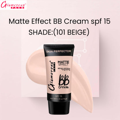 Glamorous Face Matte Effect BB Cream spf 15 (Shade:101 Beige)