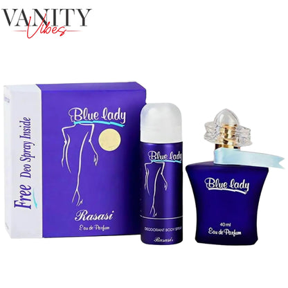Rasasi Blue Lady EDP Women 40ml with Free deo 50ml for Women