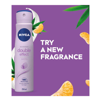 Nivea Double Effect Quick Dry Anti-Perspirant Deodorant Spray 250ml