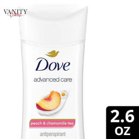 Dove Advanced Care Peach & Chamomile Tea Antiperspirant Stick Deodorant 2.6Oz-(74g)
