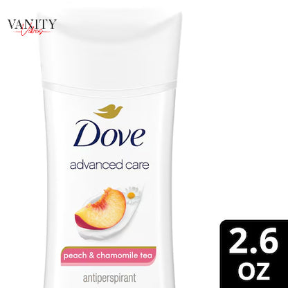 Dove Advanced Care Peach & Chamomile Tea Antiperspirant Stick Deodorant 2.6Oz-(74g)