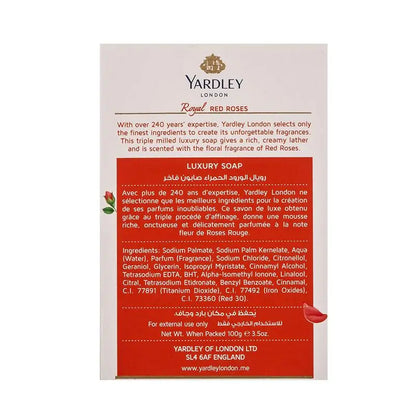 Yardley Royal Red Roses Luxury Soap 100g
