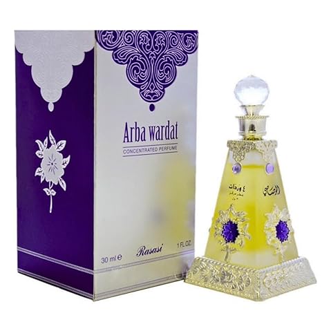 Arba Wardat Perfume Oil by Rasasi 30ml for Men & Women