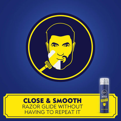 Nivea Men Barber Pro Range Shaving Gel One Stroke Shave 200ml Smooth & Comfortable Shave