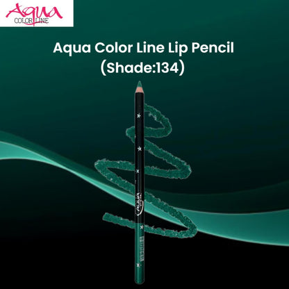 Aqua Color Line Lip Pencil (Shade:134)