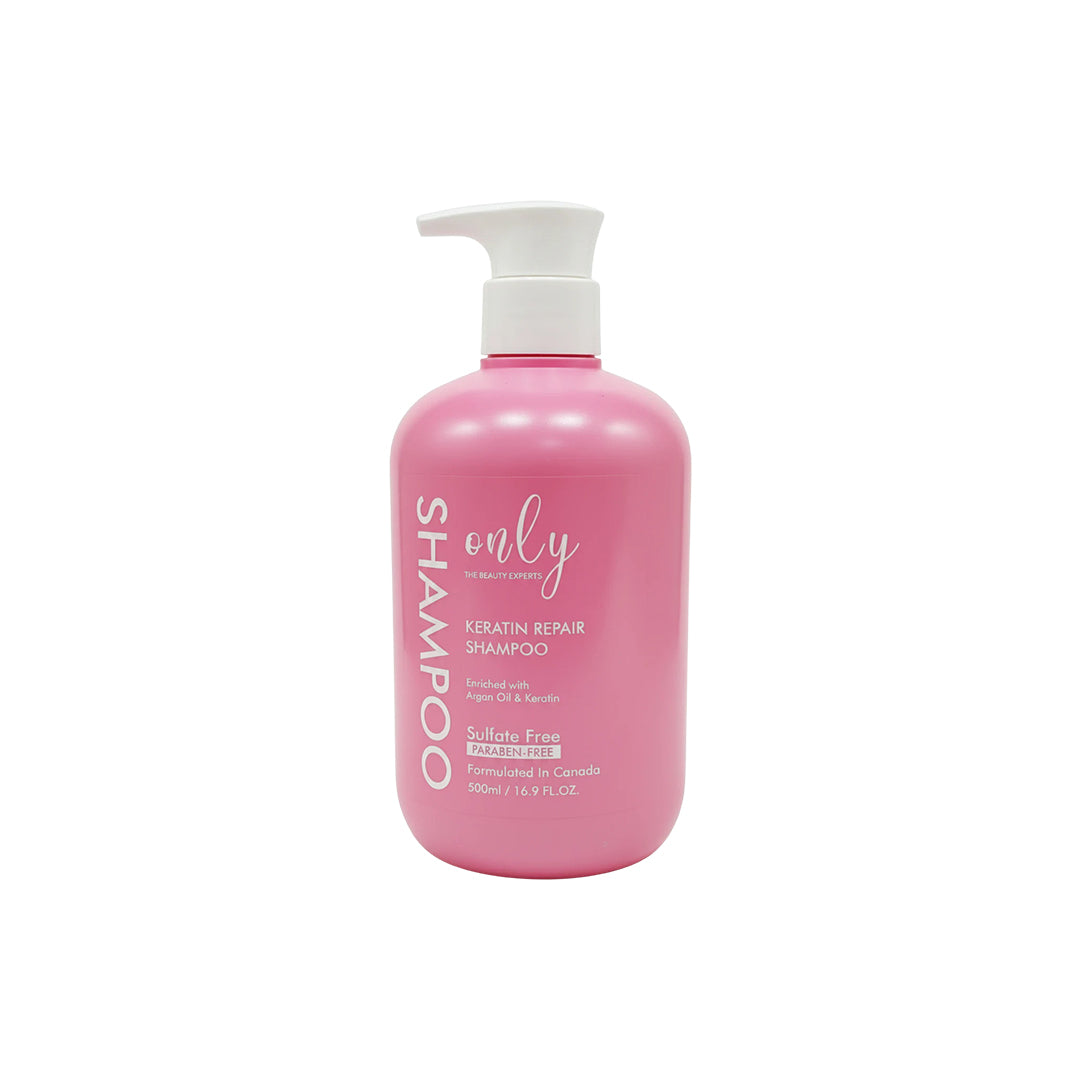 Only Keratin Repair Shampoo 500ml – Deep Nourishing Hair Care Shampoo for Damaged Hair Repair, Frizz Control, Smooth Silky Ha