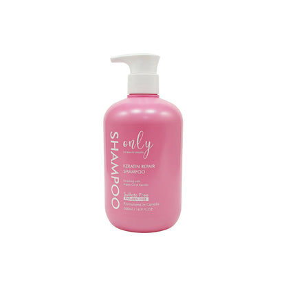Only Keratin Repair Shampoo 500ml – Deep Nourishing Hair Care Shampoo for Damaged Hair Repair, Frizz Control, Smooth Silky Ha