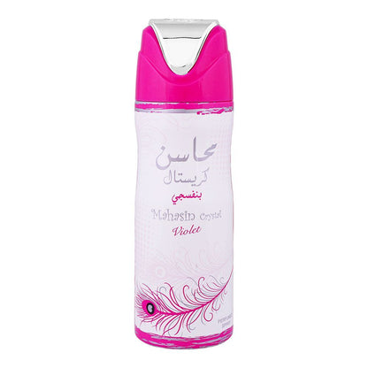 Aris Perfumes Lattafa Mahasin Crystal Violet Body Spray for Men & Women-200ml