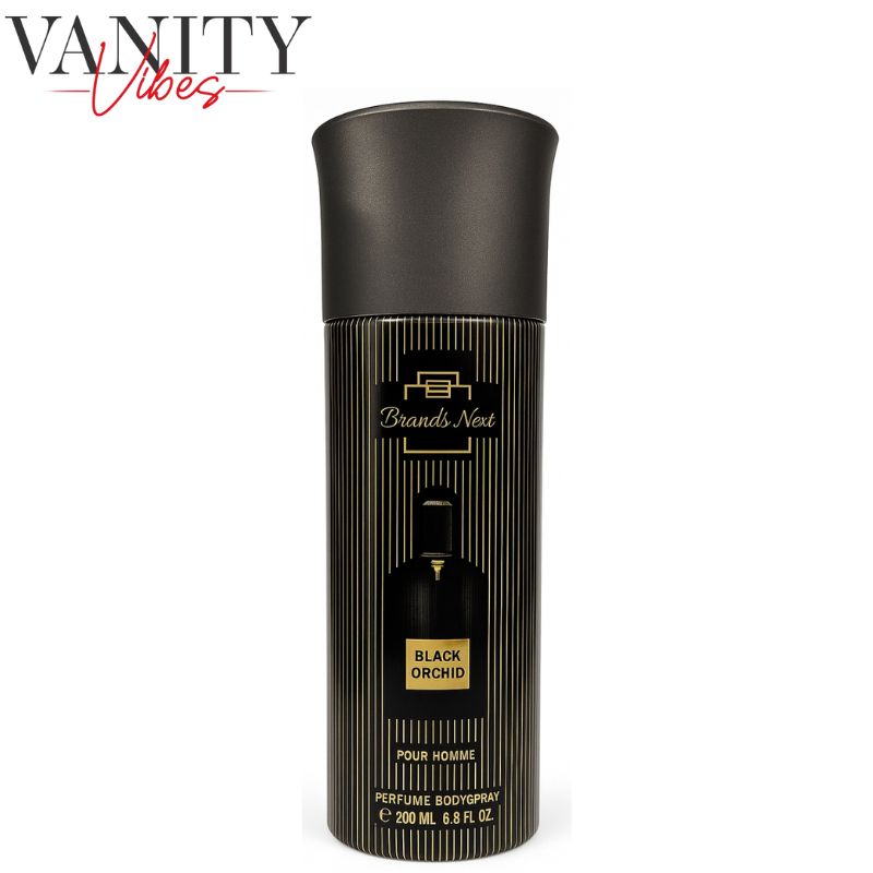 Brand’s Next Black Orchid Pour Homme Perfume Body Spray 200ml Long-Lasting Masculine Fragrance