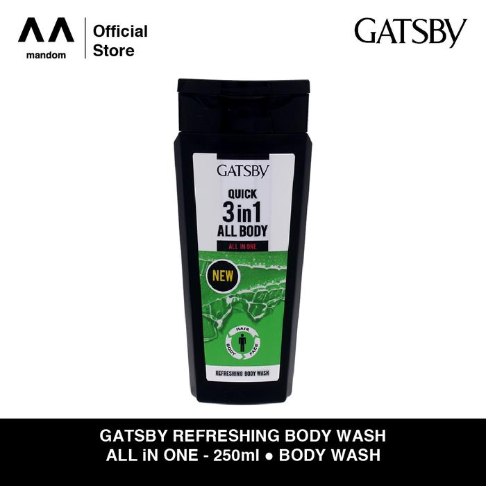 Gatsby Refreshing 3 in 1 Body Wash 250ml