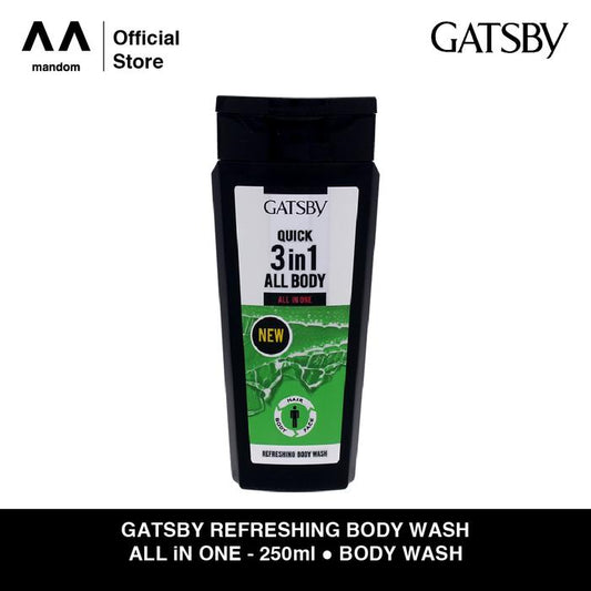 Gatsby Refreshing 3 in 1 Body Wash 250ml
