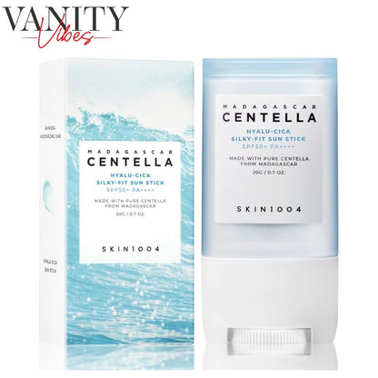 SKIN1004 Centella Madagascar Hyalu-Cica Silky-Fit Sun Stick SPF50+ PA++++ – 20 g Lightweight UV Protection & Hydration (K Beauty)