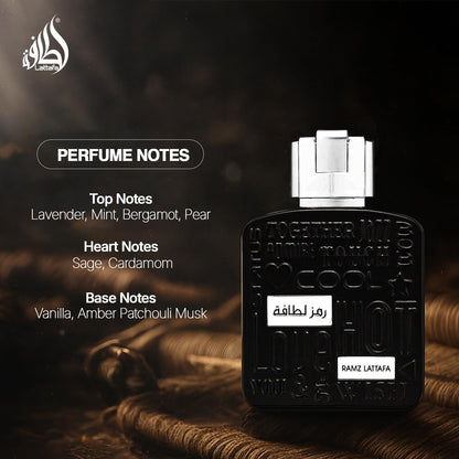 Lattafa Ramz Silver for Men EDP - 100ML