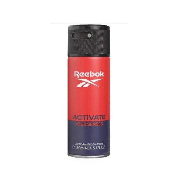 Reebok Activate For Him Deodorant Body Spray 150ml – Long Lasting Fresh Masculine Fragrance with All Day Odor Protection, Swe