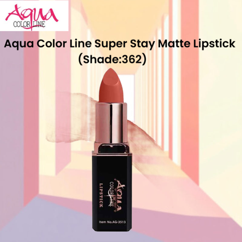 Aqua Color Line Super Stay Matte Lipstick (Shade:362)