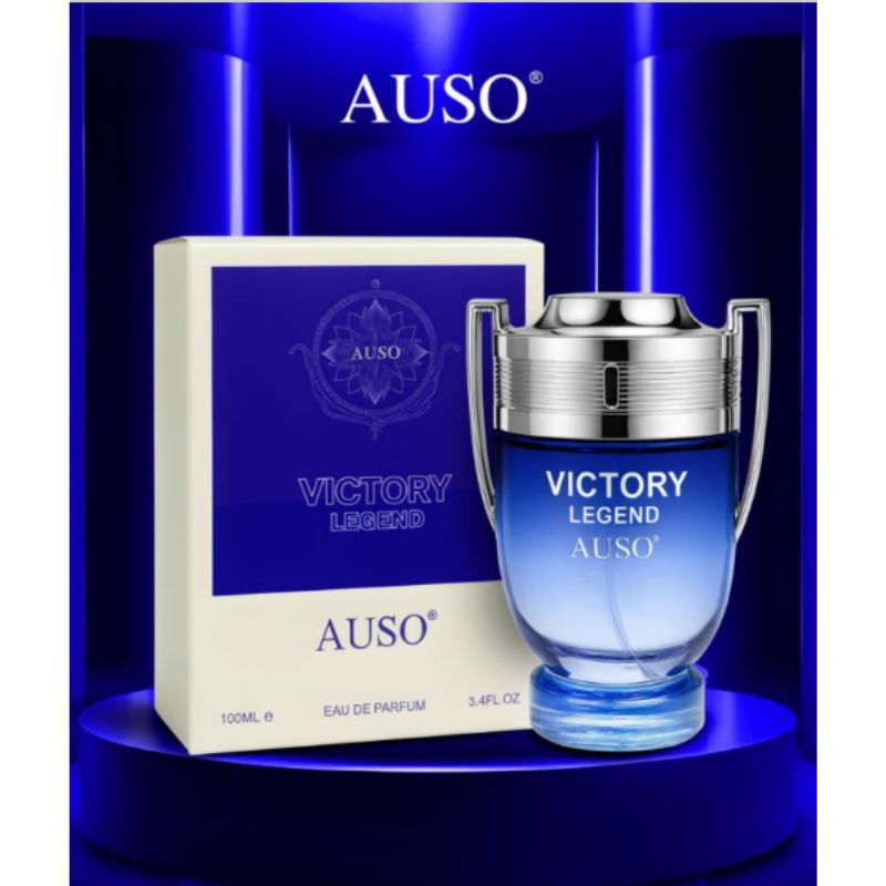 Auso Victory Legend Eau De Parfum 100ml – Long Lasting Fresh Spicy Woody Fragrance Perfume for Men Strong Masculine Daily Wea