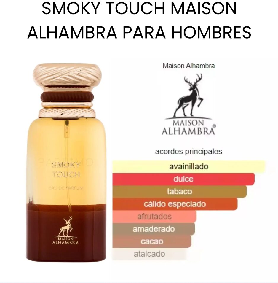 Maison Alhambra Smoky Touch Eau de Parfum 80ml Unisex Long-Lasting Smoky Fragrance